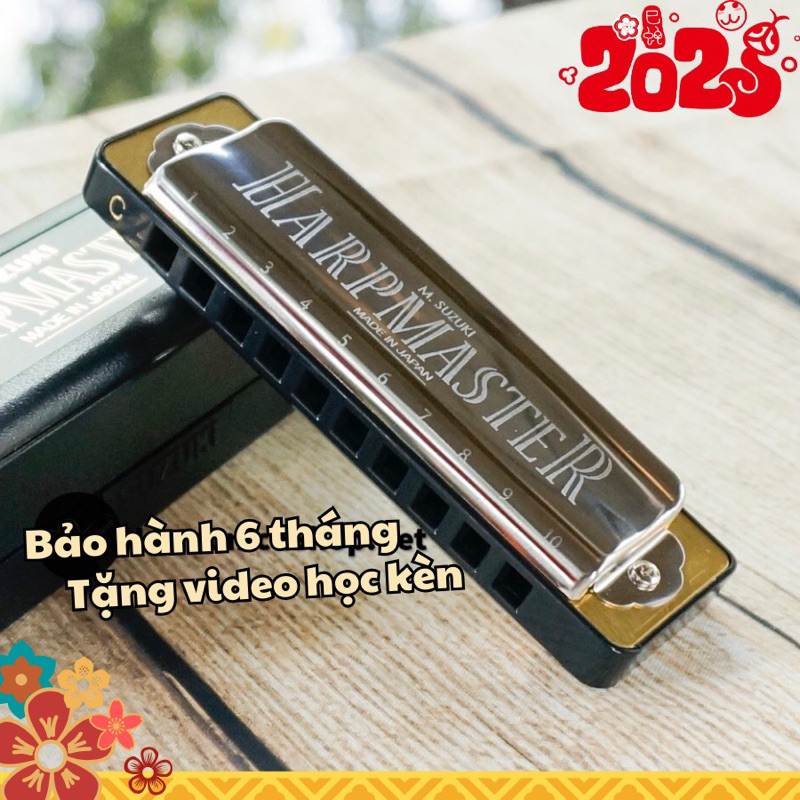 Kèn harmonica 10 lỗ Suzuki Harpmaster của Nhật chính hãng
