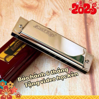 Kèn Harmonica 10 lỗ Easttop T10 màu bạc