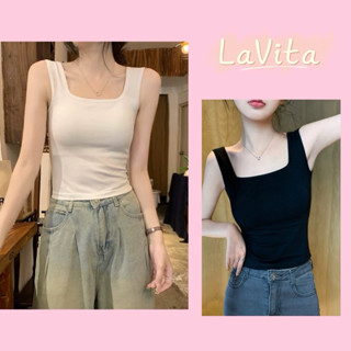 Áo Ba Lỗ Dây To Có Mút Ngực, Áo 2 dây bản to cổ vuông màu trơn (Có bigsize) balo - Nữ Top