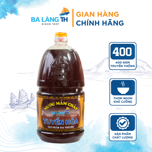 Nước Mắm Chắt Cá Cơm Ba Làng TH 400 Năm Truyền Thống 2000ml