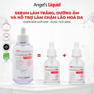 [PHIÊN BẢN 60ML] Serum Làm Trắng, Dưỡng Ẩm Và Làm Chậm Lão Hoá Da Glutathione 700mg + HA Angel's Liquid 7Day 60ml