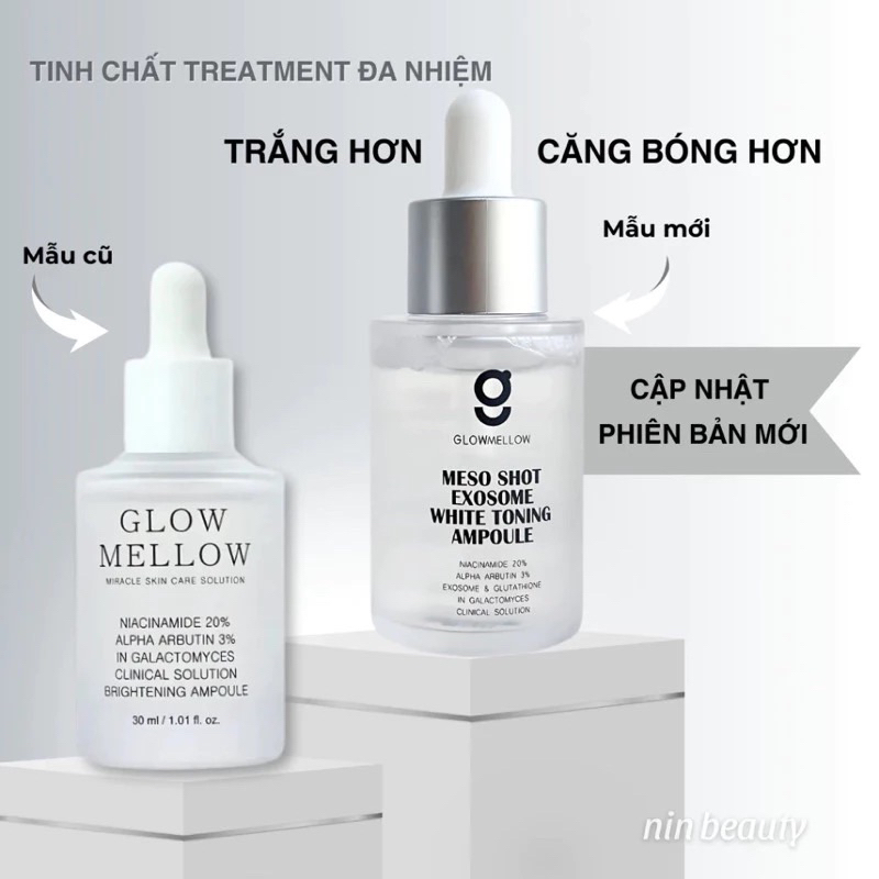 TINH CHẤT MESO TRẮNG DA EXOSOME #GLOW_MELLOW (mẫu mới 2024)