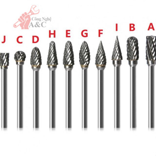 [Hỏa tốc HCM] Mũi Khoan 1 / 8 Bằng Vonfram Cacbua phục vụ Máy Mài Kim Loại