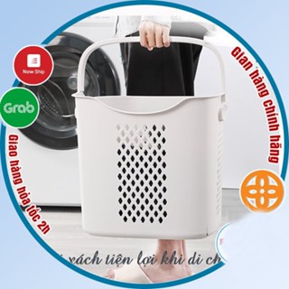  Giỏ caro cao giỏ đựng đồ đa năng có quai xách nhựa Việt Nhật Giỏ đựng quần áo thiết kế hiện đại gọn gàng 