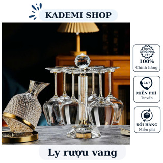 Ly uống rượu, bộ ly thủy tinh pha lê cao cấp sang trọng KADEMI - BTU153
