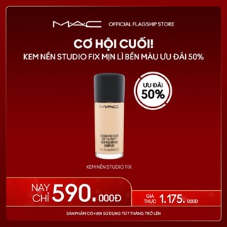 Kem nền kiềm dầu MAC Studio Fix Fluid SPF 15 30ml với độ che phủ cao cho làn da hiệu ứng lì mịn