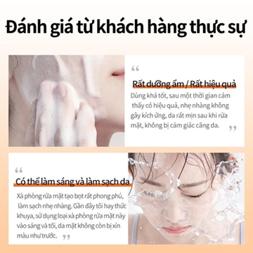 Sữa rửa mặt Vitamin C Niacinamide KANGYAN - Sữa rửa mặt trắng da Niacinamide tinh chất Vitamin C trẻ hóa, mờ thâm sạm