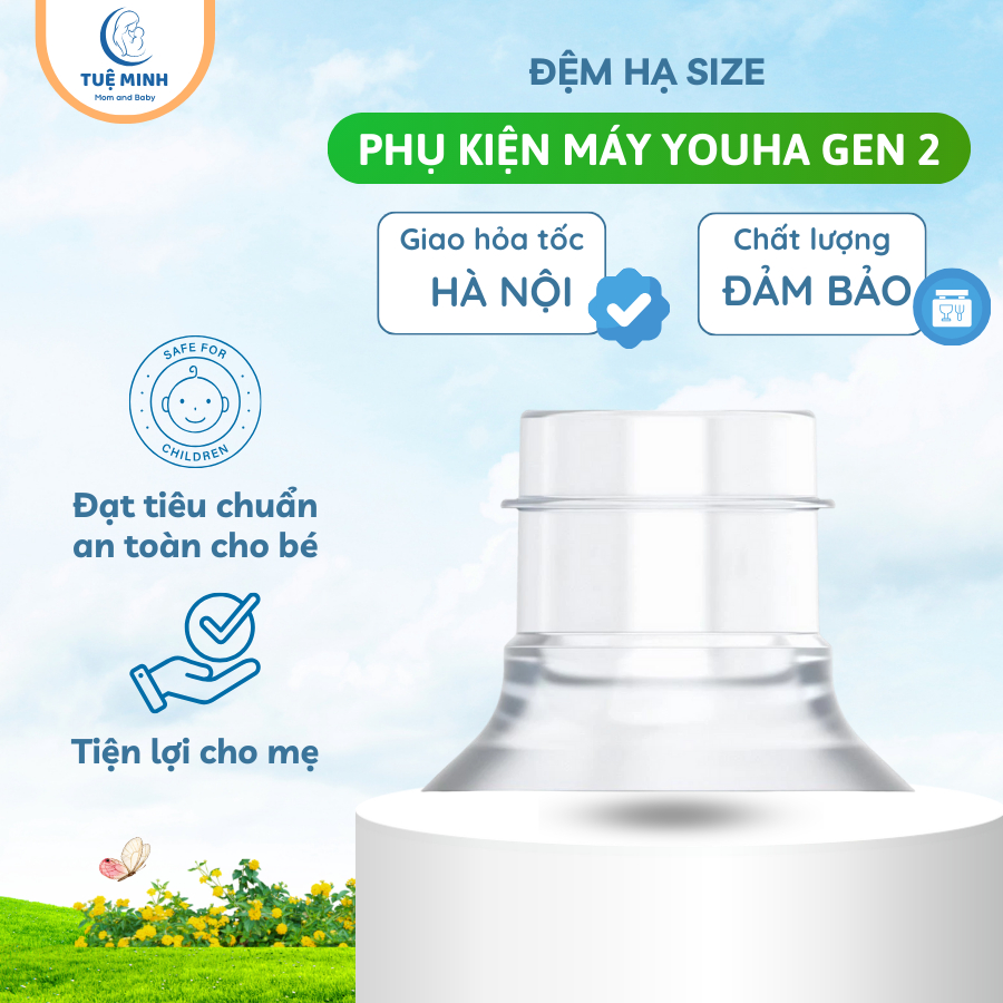 Đệm hạ size Youha, trợ phễu silicon 18-22-26MM Youha Gen 2