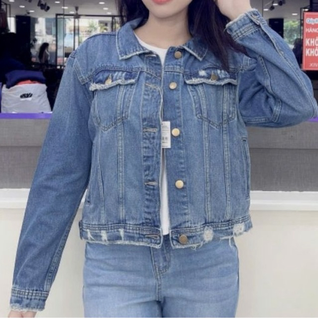 #The Blues - Áo Khoác Jeans Nữ 01 Mới #BLUE EXCHANGE#.