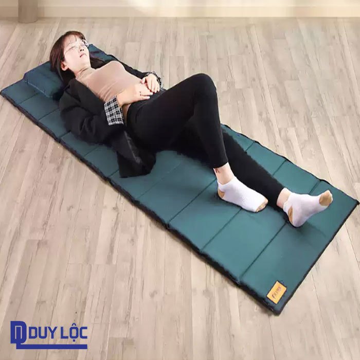 Nệm ngủ trưa văn phòng - Đệm ngủ topper trải sàn gấp gọn cho 1 hoặc 2 người nằm