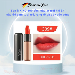 Son môi Kiko 309 màu đỏ cam, dòng son lì