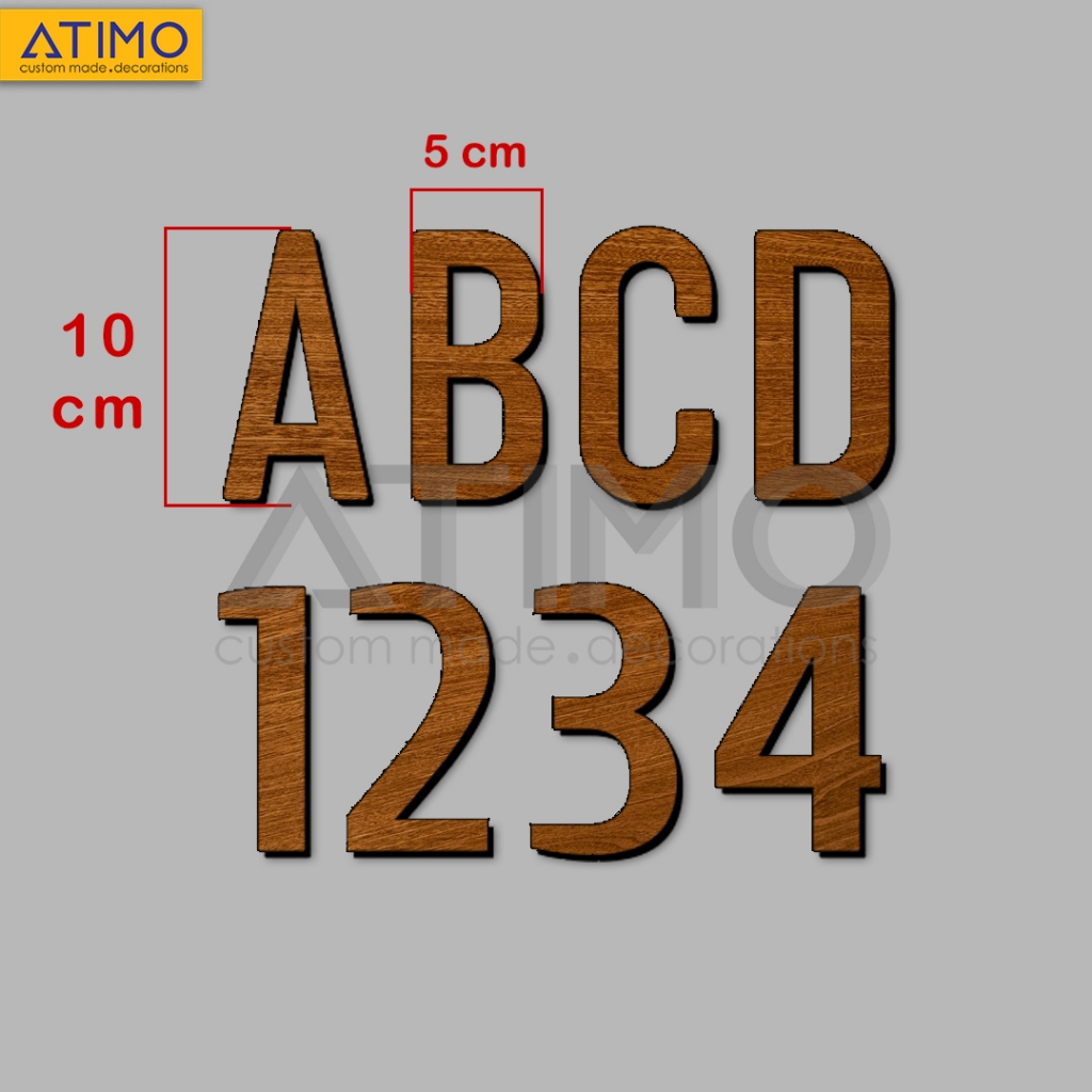 Chữ Gỗ 10cm Trang Trí treo tường TỪNG CHỮ CÁI, chữ decor trang trí quán, cưới hỏi, sự kiện.