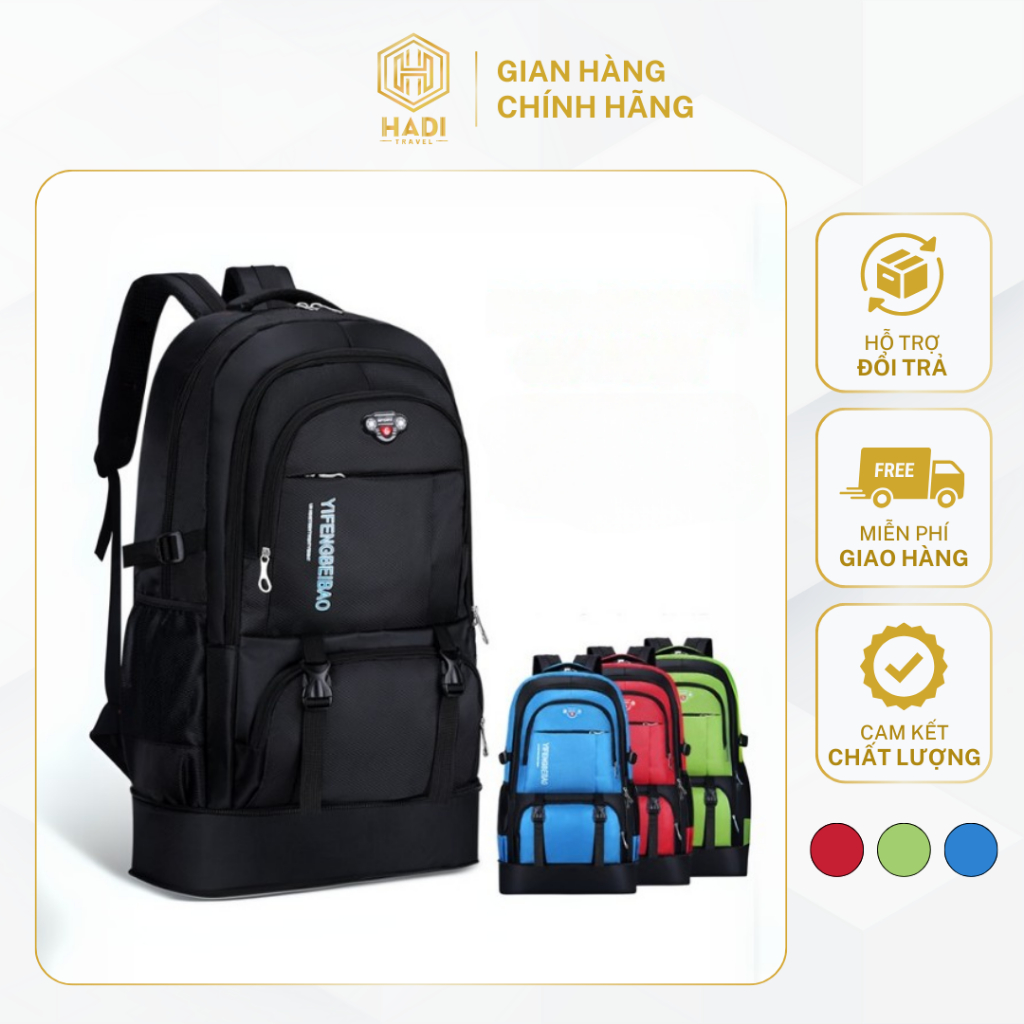 Balo Du Lịch, Balo Cỡ Lớn, Balo Đi Phượt, Balo Leo Núi Phong Cách Hiện Đại Cho Nam Và Nữ Chứa Đến 65