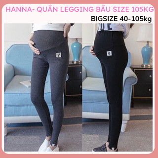 [Size 40 đến 105kg] Quần bầu legging bigsize dài cạp cao thun cotton loại 1 dày vừa phải co dãn thoải mái mát không xù
