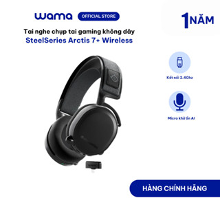 Tai nghe chụp tai gaming không dây SteelSeries Arctis 7+ Wireless tương thích PC, Playstion, Mobile, Tablet