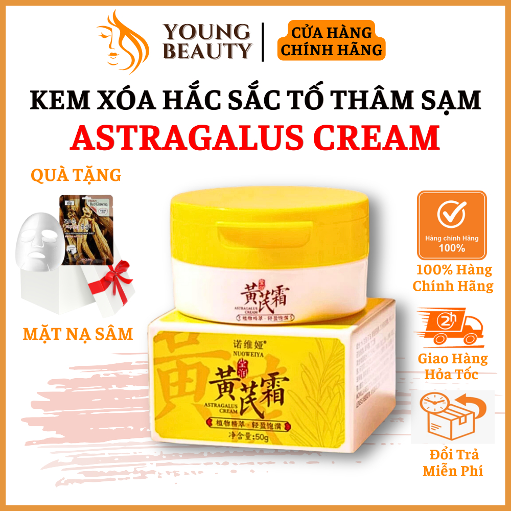 Kem xóa hắc sắc tố thâm sạm Astragalus Cream - Kem dưỡng da Astragalus mờ thâm, dưỡng trắng, giúp trẻ hóa làn da hộp 70g