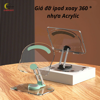  Giá đỡ máy tính bảng ZAPPOINT kệ để ipad điện thoại máy tính bảng nhựa Acrylic chắc chắn chân xoay 360 độ 