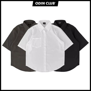  Áo sơ mi cộc tay Original ODIN CLUB Áo sơmi nam ngắn tay form rộng Local Brand ODIN CLUB 