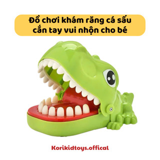 Đồ chơi khám răng cá sấu, khám răng khủng long cắn tay vui nhộn cho bé