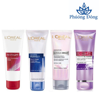 Sữa rửa mặt làm sáng và mịn da LOreal white perfect 100ml