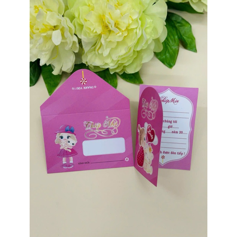 thiệp sinh nhật,thôi nôi,đầy tháng( sét 10 thiệp )