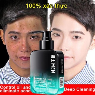 Sữa rửa mặt nam, Sữa rửa mặt dưỡng ẩm và kiểm soát dầu Làm sạch sâu kiểm soát dầu Làm trắng mụn, Tinh chất axit amin nam