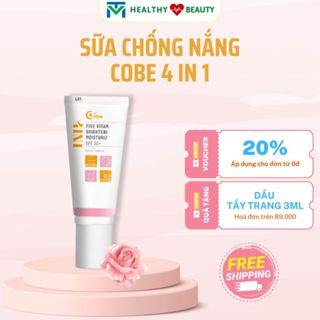 Sữa chống nắng dưỡng ẩm sáng da Cobe 4 in 1 chống nắng che khuyết điểm hiệu quả - 50ml