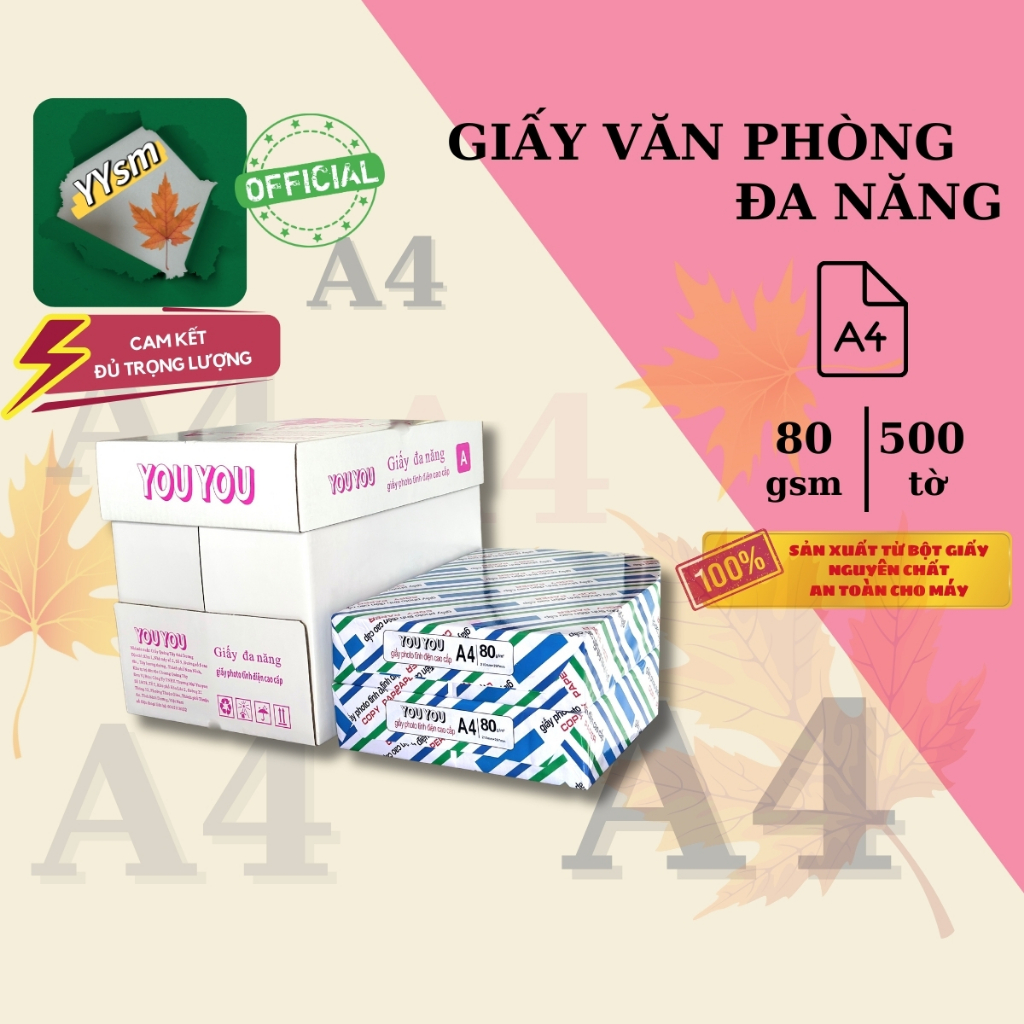 Giấy đa năng A4 cao cấp 80gram