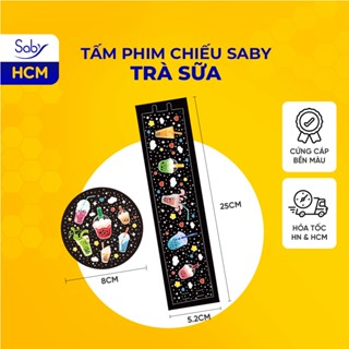 Tấm phim chiếu Saby hình Trà Sữa, phim chiếu cho đèn chiếu sao Saby Dreamz và Saby Stories