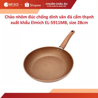 Chảo nhôm đúc chống dính vân đá cẩm thạnh xuất khẩu Elmich EL-5911MB, size 28cm