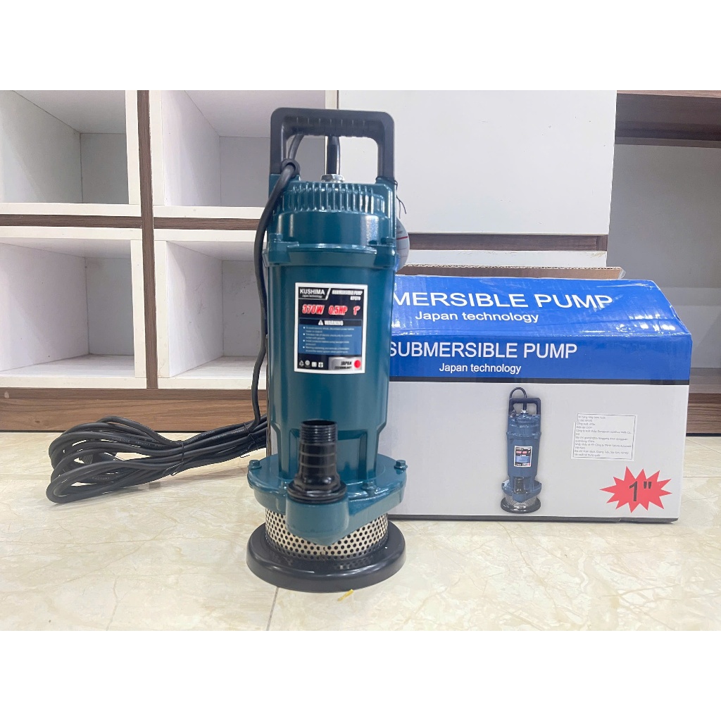 Máy Bơm Chìm, Bơm Tõm KP370 dây 100% Kushima - Dùng điện 220V