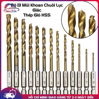 【giảm giá Mũi khoan inox 3mm đến 10.5mm chuôi lục giác Kapusi Japan, Mũi khoan đa năng sắt, thép