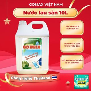 Nước Lau Sàn Nhà Gomax Can 10L Hương Sả Chanh Hương Quế Hương Lavender Lau Sàn Đuổi Muỗi Diệt Khuẩn