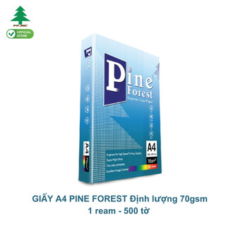 Giấy in, giấy photo Pine Forest  A4 Đ𝐢̣𝐧𝐡 𝐥𝐮̛𝐨̛̣𝐧𝐠 𝟕𝟎𝐠/𝐦𝟐 ( 500 tờ/1 ram )