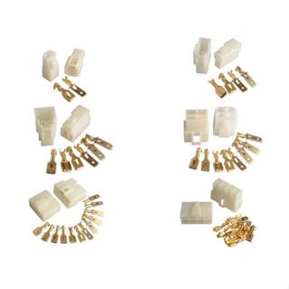 Giắc kết nối dây điện 2P 3P 4P 6P 8P loại 6.3mm dành cho ô tô, xe tải, xe khách # phụ tùng ô tô