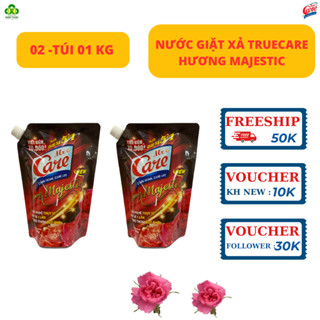 Combo 2 túi 1Kg nước giặt xả Mr Care(True Care) 5in1 giặt sạch thơm lâu không cần nước xả.