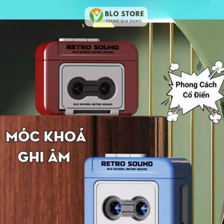 Móc Khóa Ghi Âm Phát Nhạc Phong Cách Máy Cassette Cổ Điển, Quà Tặng Trang Trí Lưu Niệm Balo Túi Xách - BloStore - MK07