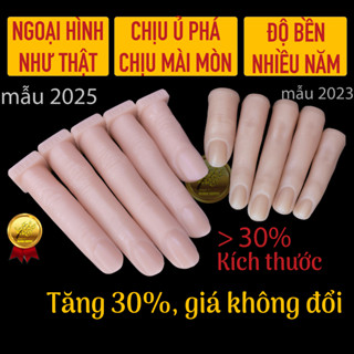Ngón tay giả học nail, bàn tay giả nail- Ochna Titan hand-Tập đắp bột, gel, chịu mài & ủ phá acetone