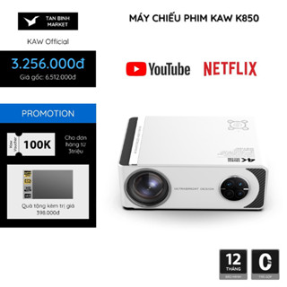 Máy chiếu KAW K850 - Độ Sáng 12000 Lumens, Chỉnh Nét Cơ Học, Bền Bỉ, Dễ Sử Dụng