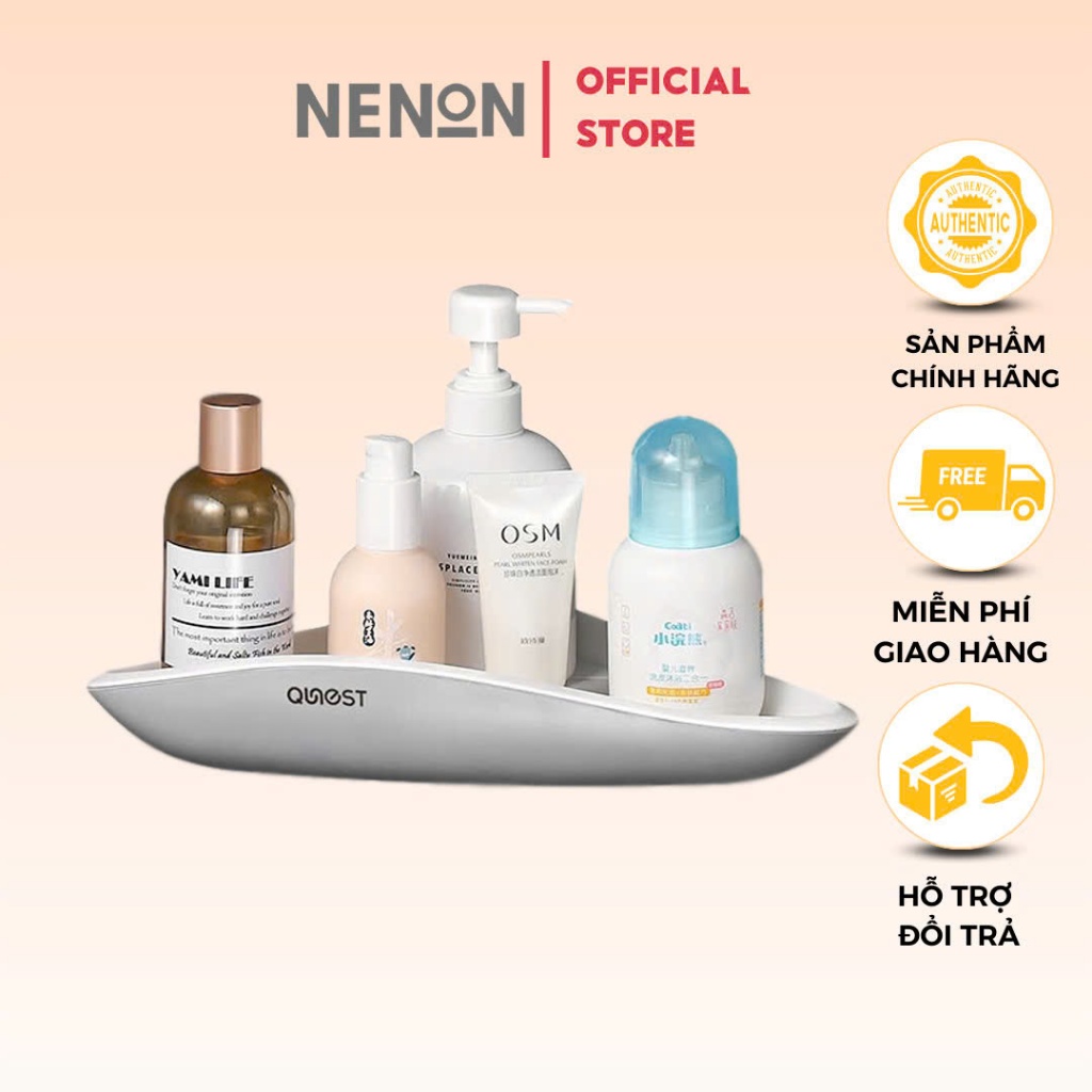 Kệ Góc Để Đồ Nhà Tắm Dán Tường Nhựa ABS Bền - Đẹp - Chắc - Chắn - NENON
