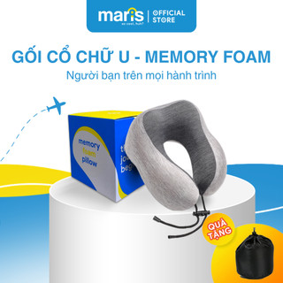   Tặng kèm túi đựng  Gối Chữ U Cao Su Non MARIS Mr - 202 Memory Foam Cao Cấp Gối Kê Cổ Cao Su Non 