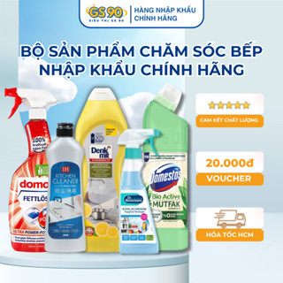 Bộ sản phẩm chăm sóc Bếp, Dung Dịch Vệ Sinh Bếp Từ, Nước Lau Bếp Cao Cấp, Nồi Xoong, Thớt, hàng nhập khẩu Chính Hãng