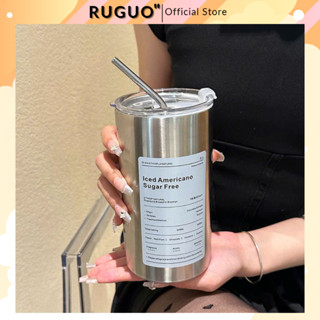 Ly Giữ Nhiệt Iced Americano Màu Bạc 600ml Inox 304