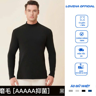 Áo Giữ Nhiệt Nam Lót Nỉ Misuofficial Dài Tay Cao Cấp Form Ôm Body Cổ Cao Mềm Mịn Co Dãn 4 Chiều - GN01