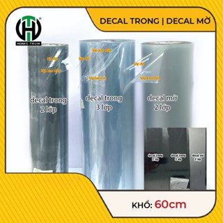Decal trong suốt, dẻo, chắc, bền chuyên sử dụng dán xe máy, laptop, điện thoại (Khổ 60cm)