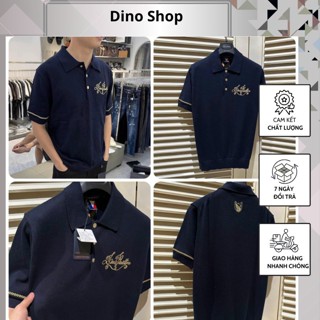 Áo Polo Nam Lờ Vê Len Thêu Chữ Ngực Hot Hit - Áo  Polo Nam Eo Vì Len Cao Cấp