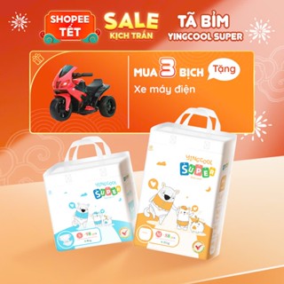 Bỉm Yingcool Super full size - combo mua 03 bịch Tặng 1 Xe Máy Điện cho bé