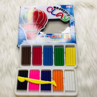 Đất nặn thủ công 5-10 màu WINQ (GIÁ TẠI KHO) (vpp Thinhphat)