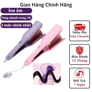 Máy uốn tóc xoăn sóng nước trục 32mm 4 chế độ ion âm hottrend 2025