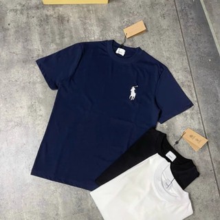 Áo Thun Nam Nữ Cổ Tròn Đỏ Đô Thêu Ngựa Basic - Áo Phông Cton Mỹ Thiết Kế Đơn Giản Thời Trang 2025